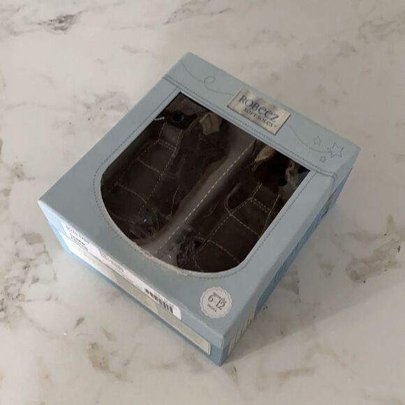 Robeez Brown Baby Walker Shoes - Picture 2 of 7